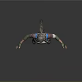 Female Game and Movie Character in Green White Combat Armor 3D Model Design