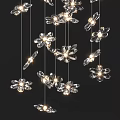 Modern crystal chandelier 3d model