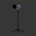 Professional Studio Lighting Kit with Rolling Stand Barn Doors and Adjustable Spotlight 3d model