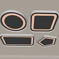 Modern Ceiling Lights with Different Geometric Shapes and LED Lighting for Indoor Home Use