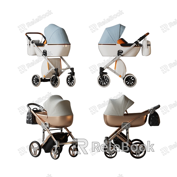 Baby stroller high landscape stroller multi-function baby bed outdoor stroller baby walker model