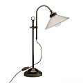 Sleek Metal Floor Lamp With White Conical Shade And Sturdy Base Design