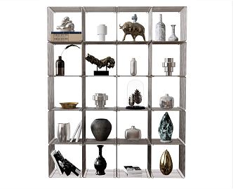 Modern Storage Rack Ornaments Jewelry Artwork Craft Container Sleeve Figure Sculpture Stone 3d model