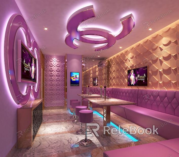 Modern KTV Luxury Room Chanel Room model