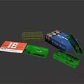 Practical Stationery Items With MABINOX Box Black Green Cases And Red Card