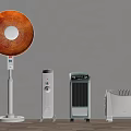 Different Types of Electric Heaters Standing Fan Oil Filled Radiator and Tower Heater