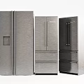 Stainless Steel Refrigerators With Modern Design And Different Door Styles For Kitchen Appliances