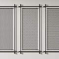 Metal screen wire mesh stainless steel iron 3d model