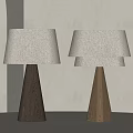 Quiet Table Lamp Antique Table Lamp Solid Wood Table Lamp Fabric Table Lamp 3d model