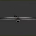 Tactical Metal And Wooden Crossbow With Bow String Arrow On Reflective Surface