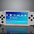 Sony PSP White Portable Gaming Device With Music Photo Game And Memory Stick