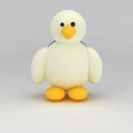 Science and Technology Exhibition Hall Featuring Cute White Duck Interactive Toy 3d model