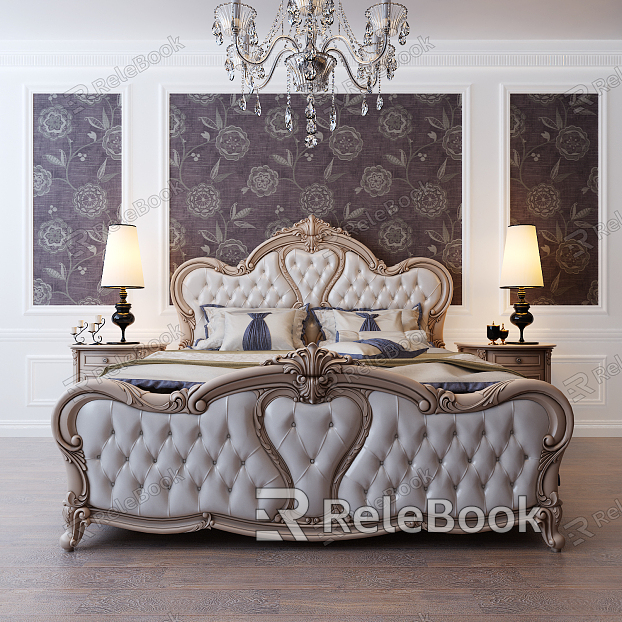 European background double bed model