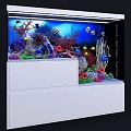 Modern Aquarium Fish Tank 3d model