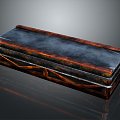 Wooden Coffin Cultural Relics Ancient Wooden Coffin Life Supplies 3d model