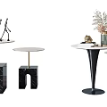 Light luxury round several sides several corners several combinations 3d model