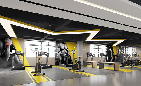 Modern Gym 3d model