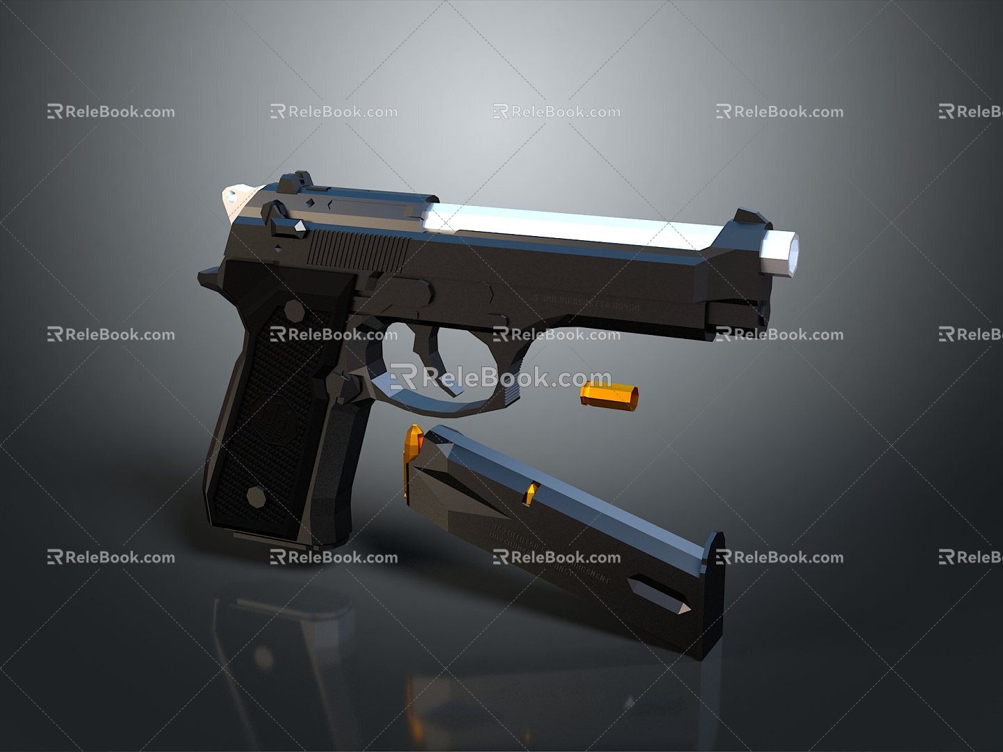 pistol semi-automatic pistol automatic pistol modern weapon hot weapon hot weapon gun military model