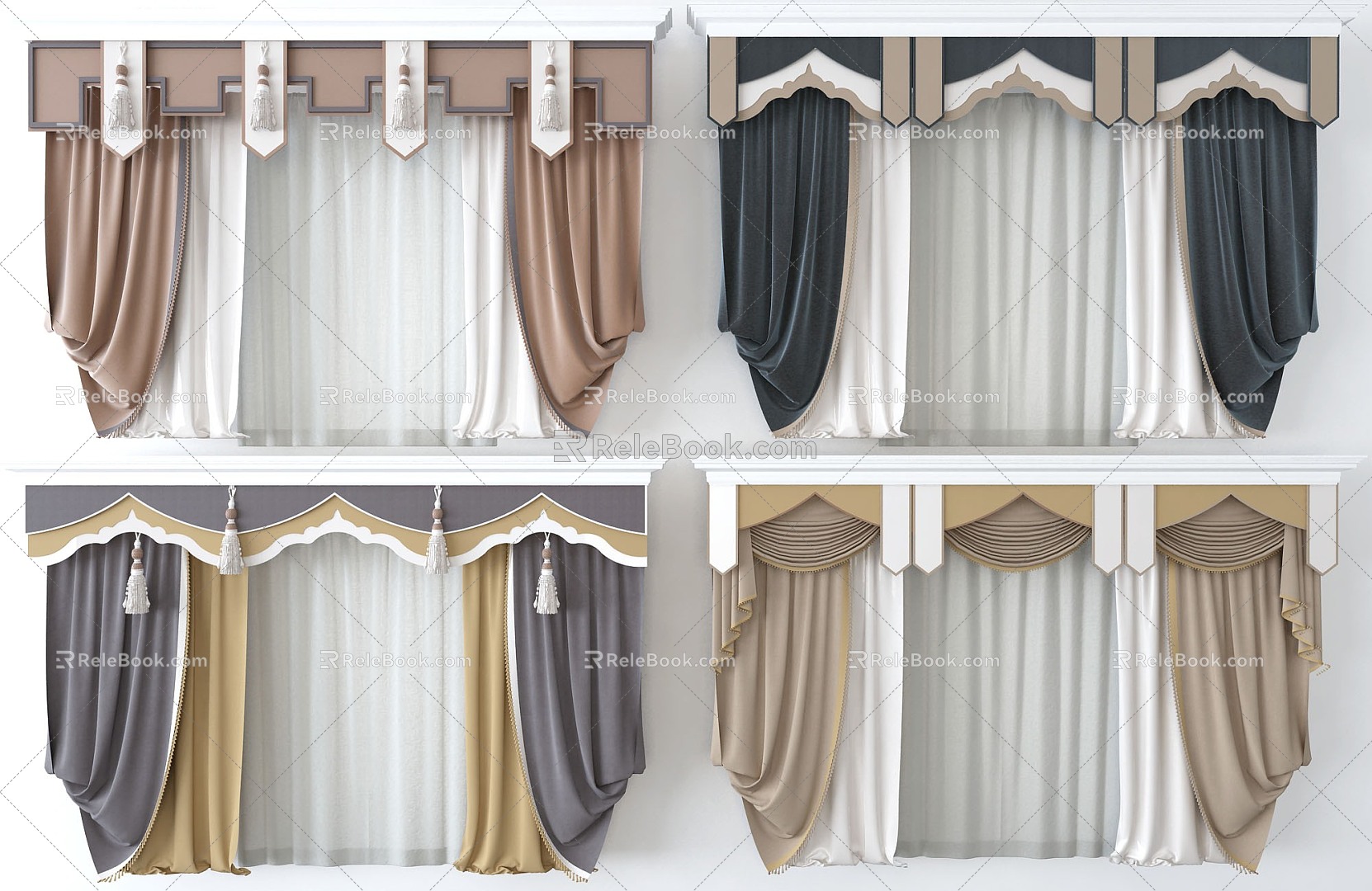 Curtains 3d model