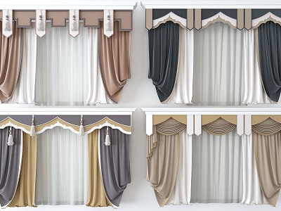 Curtains 3d model