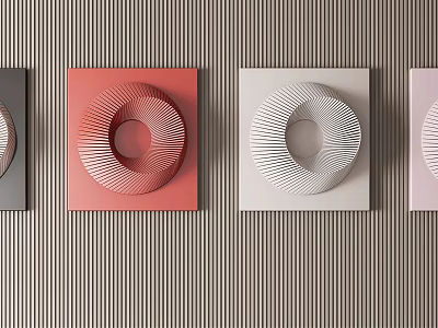 Modern wall decoration pendant 3d model