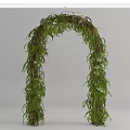 Modern Arch Green Plant Landscape Corridor Flower Frame Green Plant Frame Garden Arch 3d model