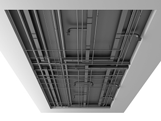 Industrial wind pipe ceiling 3d model