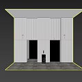 Elevator hall 3d model