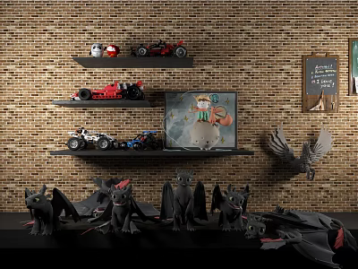 Modern Toy Decorations 3d model Modern Toy Decorations 3d model