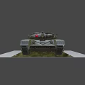 Virtual game tank 3d model
