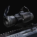Advanced Tactical Firearms With Optical Scope And Extended Barrel Design