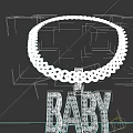Stylish Silver Chain Necklace With Baby Pendant For Fashionable Clothes