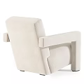 Modern Green And White Geometric Pattern Accent Chair With Cream Colored Upholstery Design