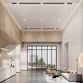 Modern Hall Community Lobby 3d model