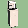 Modern Kitchen Appliance Stand With Water Kettle Storage Cabinet And Control Panel
