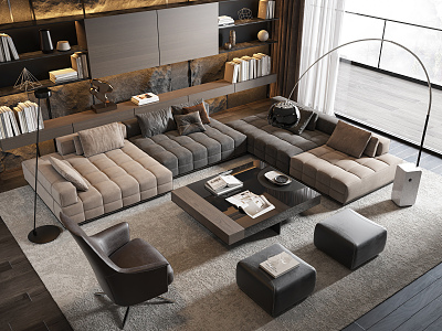 Modern Sofa Coffee Table Combination Sofa Coffee Table model