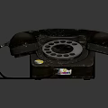 Vintage Rotary Dial Telephone Classic Old Fashioned Communication Gadget in Mobile Digital Collection