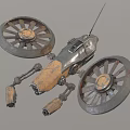 Attack UAV Armed UAV Unmanned Aerial Vehicle Military UAV Future High-tech Low Face Number Low Model Simple Model Game Film and Television Level 3d model