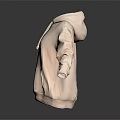 Casual Hooded Sweatshirt With Drawstrings Front Pocket Everyday Wear Item