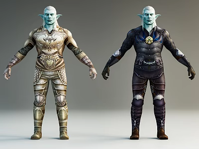 Modern Game Characters 3d model Modern Game Characters 3d model