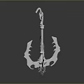 Intricate Metallic Water Vessel Anchor With Decorative Claw Structure For Marine Use