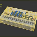 Korg Volca Musical Instrument Synthesizer With Knobs Sliders And Control Buttons