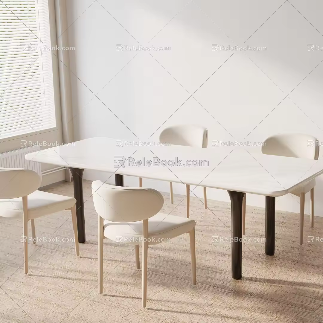 Modern table combination 3d model