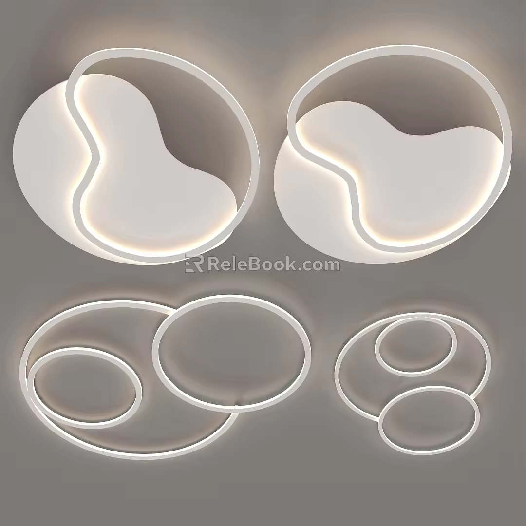 modern ceiling lamp 3d model