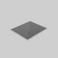 White Induction Cooktop with Four Circular Heating Zones and Control Buttons