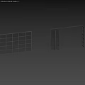 Modern Swing Door With Black Frame Glass Panel And Grid Design