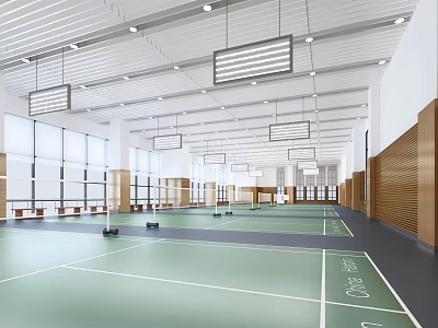 Badminton Hall 3d model