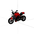 Red Sporty Motorcycle With Modern Design Black Seat And Sleek Styling