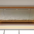 Modern Ceiling Design With Metallic Frame And Smooth Panel Surface