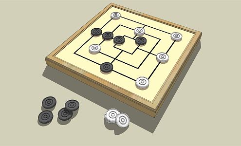 Modern Chess Entertainment Equipment 3d model